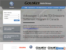 Tablet Screenshot of goldkey.ca
